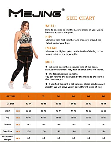 Plus Size Leggings, Black Mesh Yoga Pants For Women With Pockets High Waisted Tummy Control & Squat Proof Workout Leggings Black 2Xl #TOP5