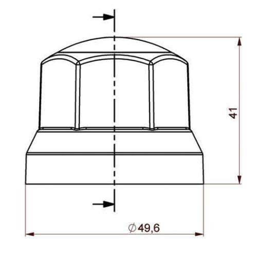 Matel Service Lot de 10 capuchons d'écrou de roue Bleu Ø 32 mm Pour camion