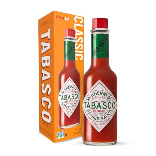 TABASCO Brand Original Red Pepper Sauce, Hot, 5 Oz Glass Bottle (1-Pack)