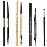 3 Different Eyebrow Pencils,Creates Natural Looking Brows Easily And Lastes All Day,4-in-1:Eyebrow P