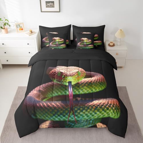 Erosebridal Snake Bed in a Bag King Comforter Set 7 Pieces