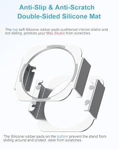 Mac Studio Stand - Aluminum Desktop Stand Designed Only for Mac Studio, Improved Airflow Effectively Dissipate Heat, Desk Organization — photo 4 of 6