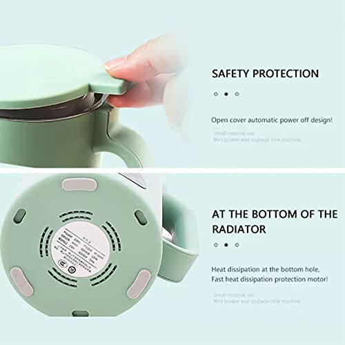 THREMA Nut Milk Maker Machine, 120W 350ml Portable Soy Milk Machine, High-Speed Countertop Blender with 6 Functions, Free Filtering, Self Cleaning, for Shakes, Nut Butters, Soups - Image 4