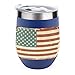 Bouteille isotherme humoristique en acier inoxydable 304 de 355 ml avec motif drapeau américain pour la fête des mères, la fête des pères, la fête des enseignants