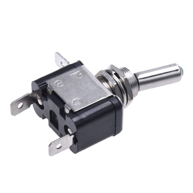 Commutateur de vitesse voiture 12V LED verte interrupteur métallique auto