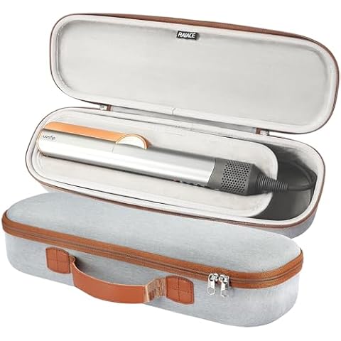RAIACE Hard Storage Case Compatible with Dyson Airstrait Straightener, Travel Carrying Bag. (case only). - Gray Cover