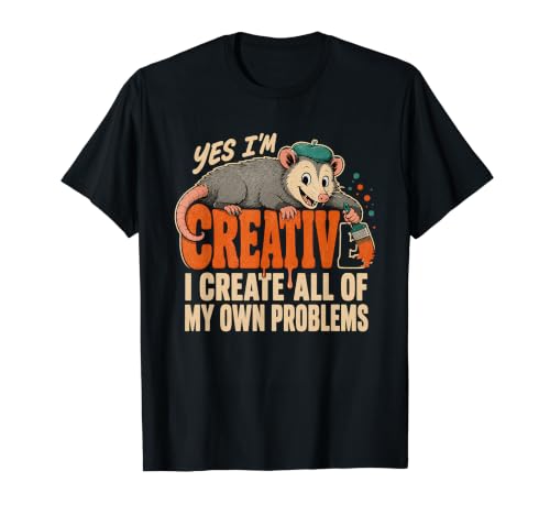 Yes I'm Creative Funny Possum Artist ����Ȉ��p T�V���c