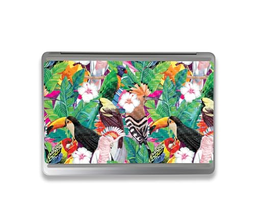 Image of MightySkins Carbon Fiber Skin Compatible with Microsoft Surface Laptop Studio 2 (2023) Full Wrap Kit - Tropical Paradise | Protective, Durable Textured Carbon Fiber Finish | Made in The USA