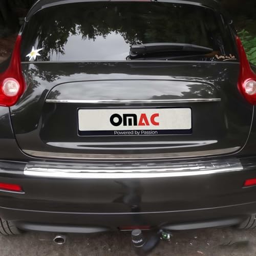 Protection Seuil de Pare-Chocs Arrière en Acier Miroir Brillant Rigide pour Nissan Juke