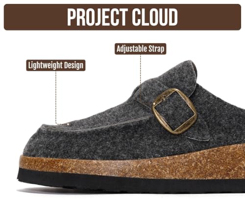 Image of Project Cloud 100% Genuine Leather Moccasin Style Clogs for Women - Memory Foam and Water Resistant Mules Slip On Non-Slip and Durable Clogs Casual Shoes for Women Footwear (Carline)