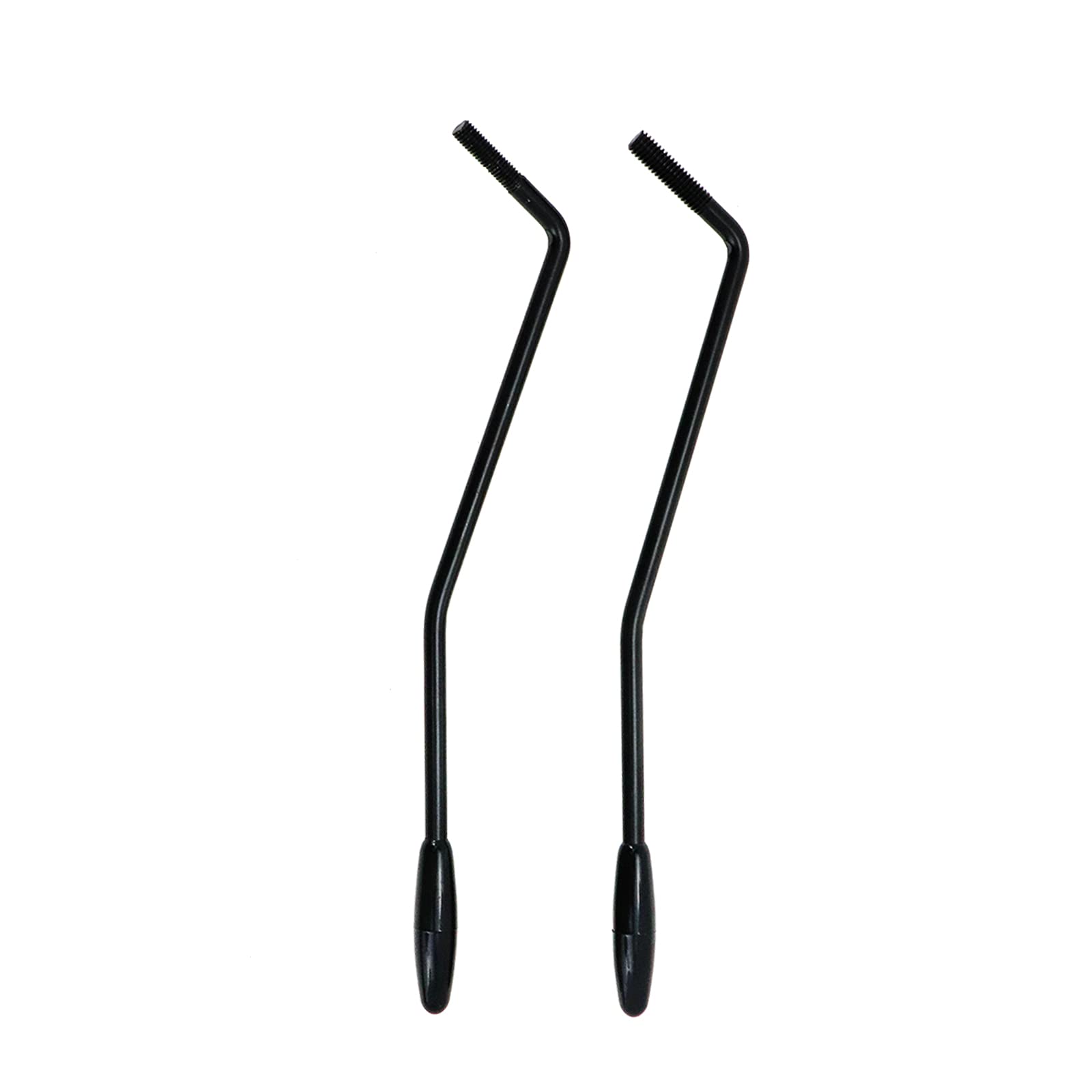 2pcs 6mm & 5mm Thread Tremolo Arm Whammy Bar with Tip Electric Guitar Metal Single Tremolo Arm, Black