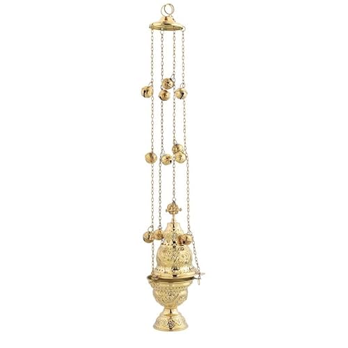 Brass Christian Church Thurible Incense Burner Censer (9391 B)