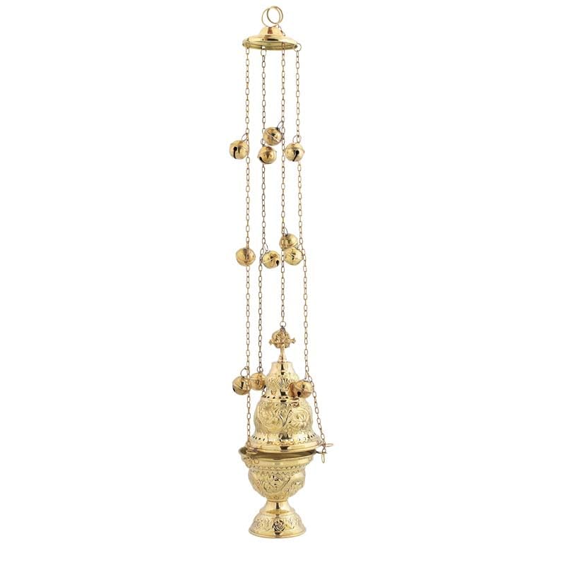 Brass Christian Church Thurible Incense Burner Censer (9391 B)