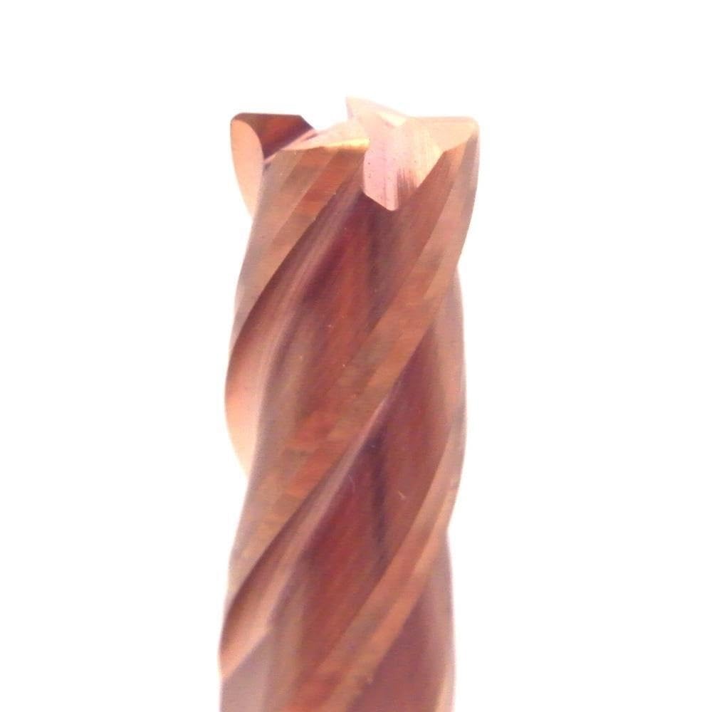 1 pz HRC60 Taglio 4 Flauto 0.5mm 1mm Fresatura Lavorazione Acciaio Al Tungsteno Strumenti A Spirale Frese Frese a Sfera Rotonda naso fresa(12R0.5x12Dx75L)