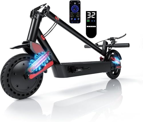HX D06 Patinete Eléctrico para Adultos Plegable, Motor de 500 W, ...