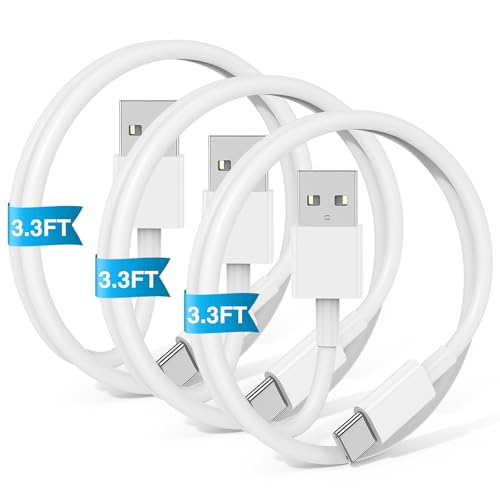 Image of Car Carplay Cable USB to USB C Cable for iPhone 16 15 Pro Plus Pro Max,3-Pack 3.3FT USB A to USB C Cable for iPad Pro /Air /Mini,for Samsung S24 /S23 /S22 /S21,for MacBook Pro /Air and More