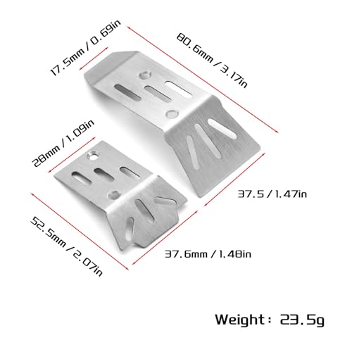 Image of Stainless Steel RC 1 /18 Chassis Guard Skid Plate Guard for Arrma Granite Grom Mega 380 Monster Truck ARA2102 Upgrade Parts