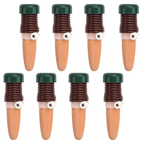 Miayical Sistema de Riego Automático, Dispensador de Agua para Plantas de Interior, 8 Piezas Riego por Goteo Botella Set Autorriego para Macetas Kit Riego de Plantas, Picos Riego Plantas