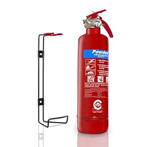 Premium FSS UK 1 KG ABC Dry Powder FIRE Extinguisher. BSI KITEMARKED. Ideal for Boats Homes Kitchen Workplace Offices Cars Vans Taxi CABS Vehicles Trucks Warehouses GARAGES Hotels Restaurants