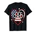 American Flag Patriotic Dog & Cat Paw Print - 4th Of July T-Shirt for Men Women Kids