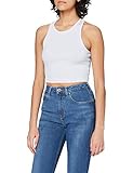 Leichter Rollkragen Urban Classic TB1498s Damen Top Ladies Cropped Rib TB1498, Gr. Small, Weiß (white 220)