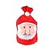 VALICLUD Chic Santa Claus Geschenktüte Kordelzug Plüsch Weihnachtsbonbon Geschenk Geschenkbeutel Sack Weihnachten Weihnachtsmann Kostümzubehör