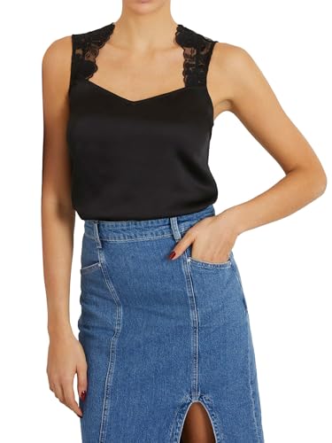 Dentelle GUESS Haut Perla sans manches au tombé impeccable fluide