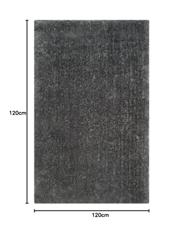 Image of Shanno Carpet Soft Fluffy Shag Area Rectangular Shape Rugs for Living Room, Shaggy Floor Carpet for Bedroom, Girls Carpets Kids Home Decor Rugs, Cute Luxury Non-Slip [Size 4X6 Feet] Grey