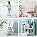 Victostar Toddler Step Stool,2 Kids Step Stool for Bathroom Sink,Baby Potty Stool with Anti-Slip Surface and Rubber Bottom,Plastic Stool with Handle for Toilet Potty Training Bathroom Kitchen