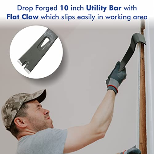 BOLTWORK 4 Pc Multi-Purpose Bar Set, 24 Inch Wrecking Bar, 16 Inch Samson Bar, 10 Inch Nail Puller & Chisel Scraper, 15 Inch Utility Bar, Heavy Duty, Hardened & Tempered 5 BOLTWORK 4 Pc Multi-Purpose Bar Set, 24 Inch Wrecking Bar, 16 Inch Samson Bar, 10 Inch Nail Puller & Chisel Scraper, 15 Inch Utility Bar, Heavy Duty, Hardened & Tempered - Image 5