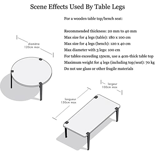 Pieds de serrage de table sans perçage pour console et bureau - 2