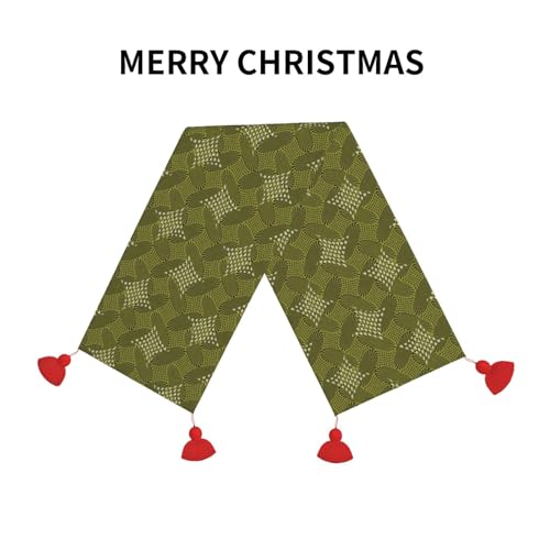 Chemin de table de Noël rétro lavable pour simplifier votre réveillon