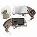 Keenso Car Alternator Regulator Brush Holder Kit, Aluminum Alloy Alternator Voltage Regulator Brush Holder with 126000‑2470 8090‑4424 for