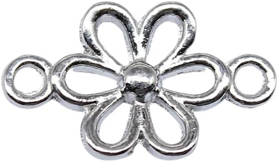 Horse-Eye Shaped Retro Patterned Connector for DIY Beading Projects, 29x11mm, Antique Silver Color, 20 Pieces