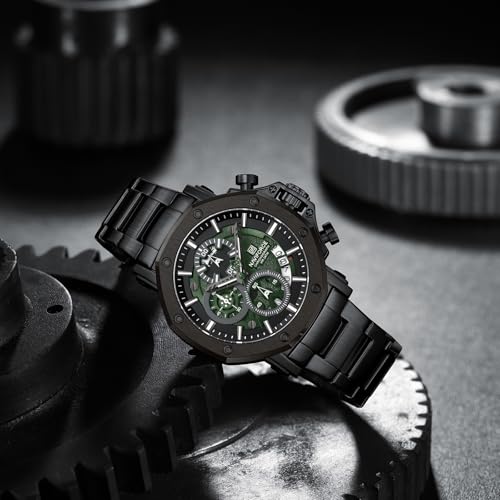 Image of NAVIFORCE NF8065 Rugged Watch with Date and Stopwatch Features Analog Watch