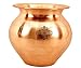 Indian Art Villa pure copper Kalash, copper vessel, Lota best for Pooja at Home, Office and Wedding Purpose, Temple and All Festival
