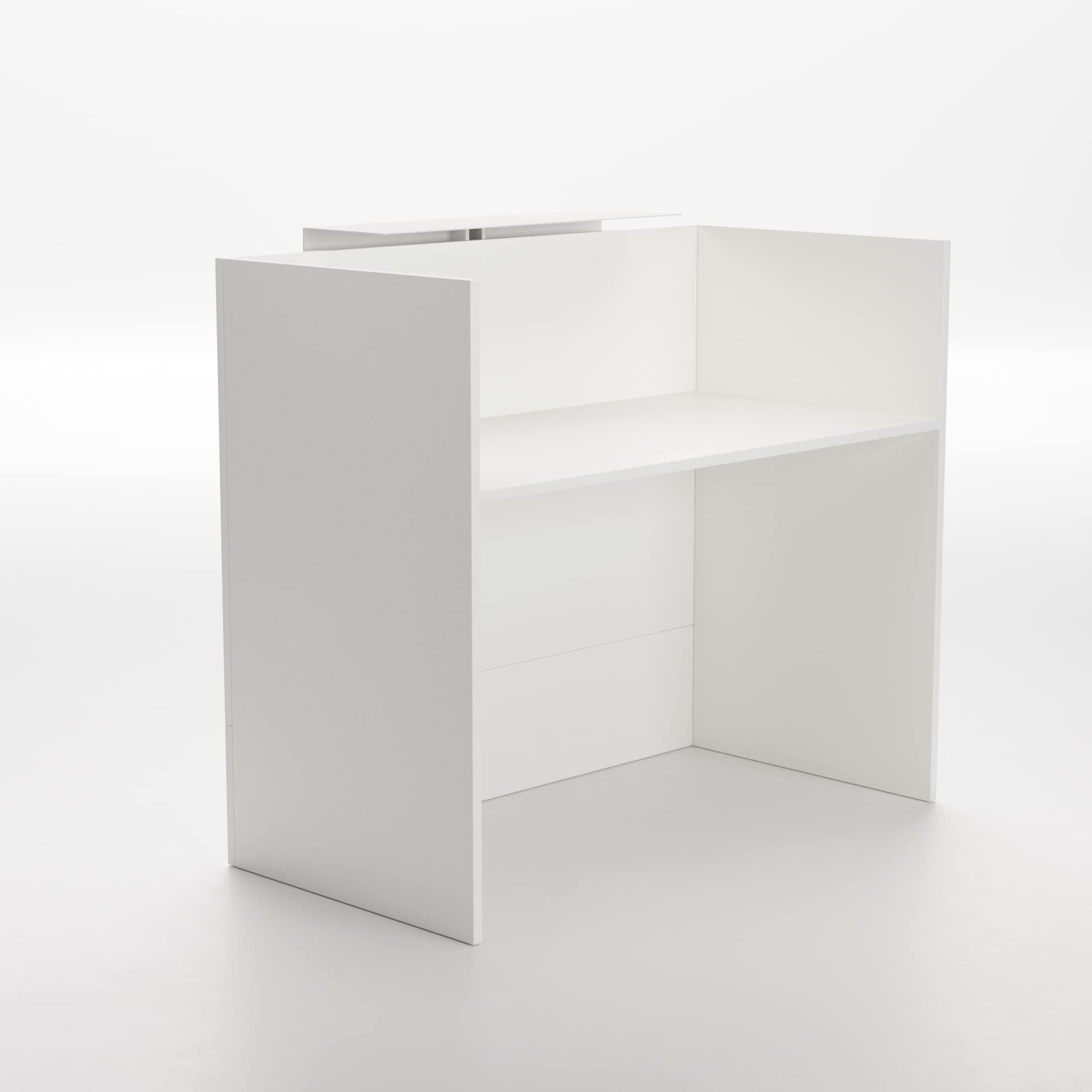 Mesa Mostrador Recepción Blanco 1400mm OFITURIA Mueble Escritorio Oficina Tienda