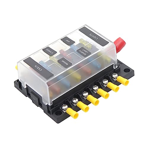 Bloc de fusibles étanche 12-way distribution électrique 12V 24V véhicule camping-car bateau