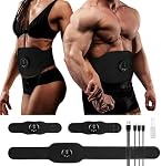 Muscle Fitness AB Belt Toning Belt, 12 Modes & 19 Intensity, Firming & Strengthening Workout Equipment for Abs, Arms, Suitable for Fitness Enthusiasts