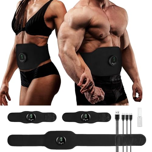 Next Gen Ultra Muscle Fitness AB Belt,Adjustable Toning Belt,Electronic Muscle Stimulator Stomach Flattener with 12 Modes & 19 Intensity Levels,Abs Trainer Toner Belt Workout Fitness for Abs,Arm,Legs