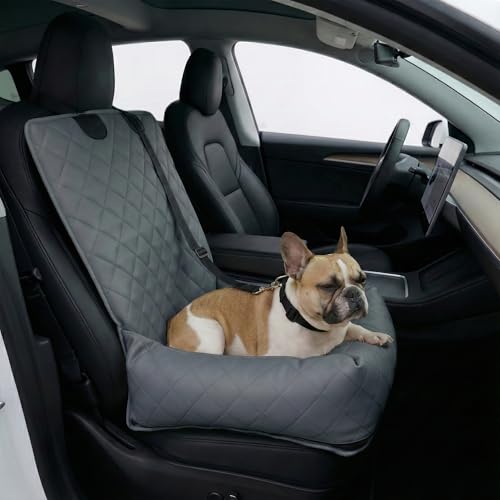 Resomon Dog Car Seat for Small Medium Dogs, Microfiber Leather