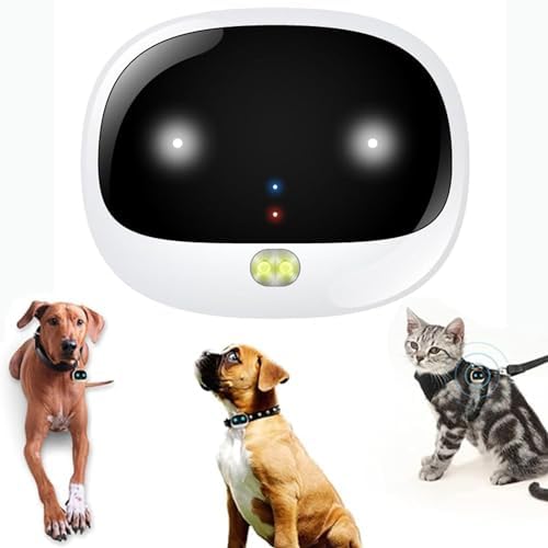 Rastreador de mascotas, collar de perro GPS, localizador inalámbrico recargable impermeable, 3 métodos de seguimiento, buscador en tiempo real para perros y gatos medianos y pequeños