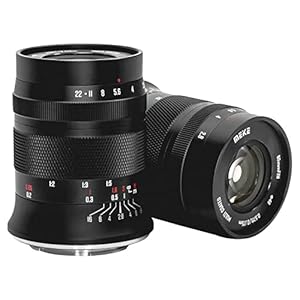 Meike 60mm f2.8 Large Aperture APS-C Frame Manual Focus Prime Fixed Lens Compatible with Fujifilm Mirrorless Camera Such as X-T1 X-T2 X-T3