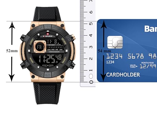 Image of NAVIFORCE NF9241T Dominant Multifunctional Silicone Strap Sport Digital Watch