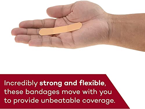 Dealmed Sheer Plastic Flexible Adhesive Bandages – 100 Count (24 Pack) Bandages With Non-Stick Pad, Latex Free, Wound Care For First Aid Kit, 3" X 3/4" #TOP5