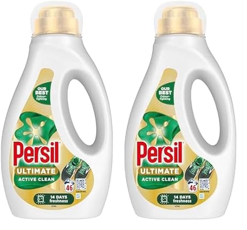 Persil Ultimate Liquid Detergent Active Clean 1.242 L (46 washes) (Pack of 2)
