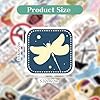 52Pcs Gilmore Themed Stickers Pack, Waterproof Vinyl Decals, Aesthetic Doodle Stickers for Scrapbooking, Journals, Laptops and Water Bottles, Perfect for Adults #1