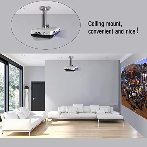 2-Be-Best Mini Projector Mount Universal Projector Ceiling Wall Mount 360° Rotation Projector Stand Compatible With Qkk, Dr.j, Dbpower, Nicpow, Aaxa, Jinhoo, Xgimi, Pvo, Tmy, Auking Projectors #TOP5