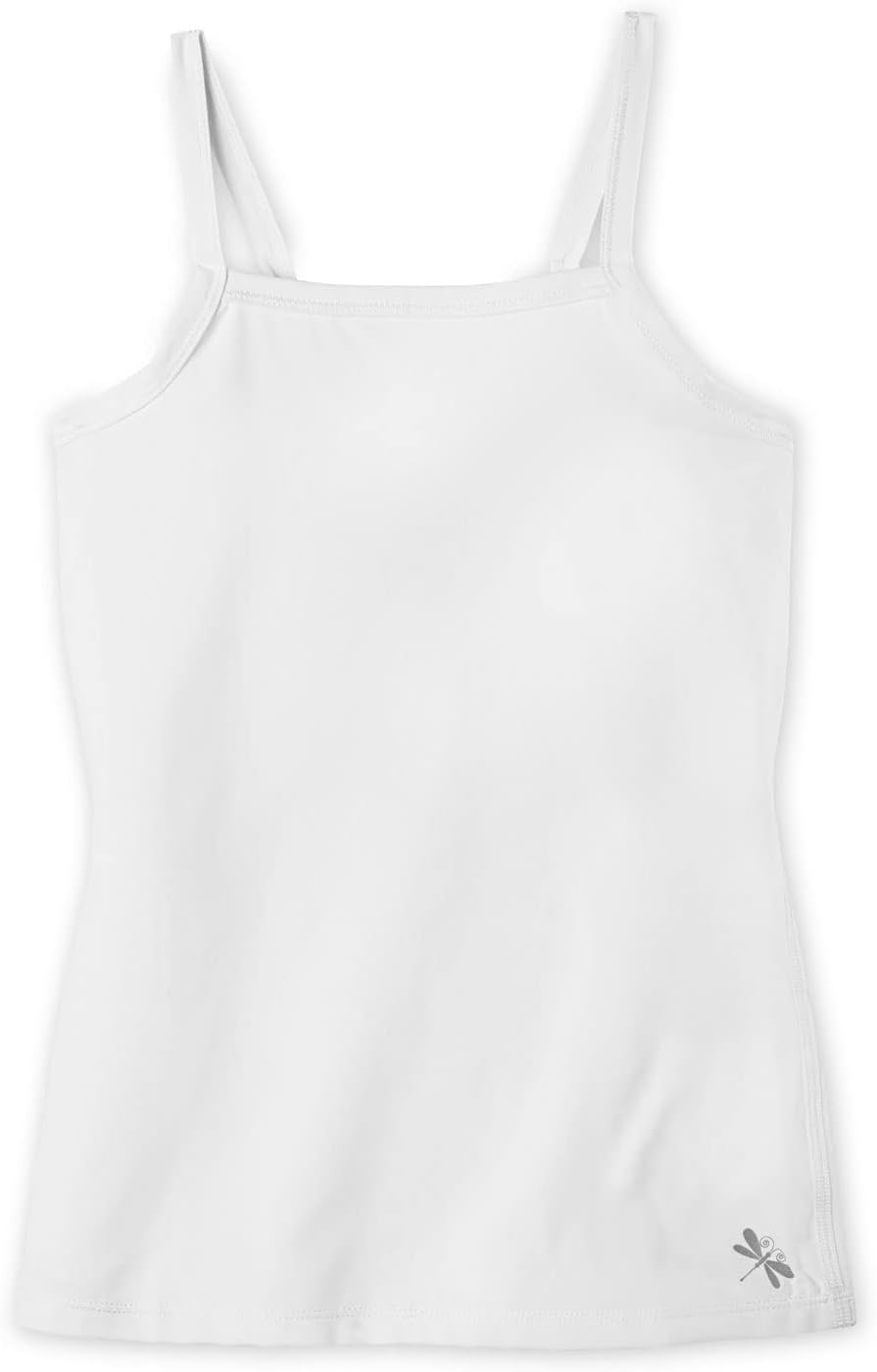 Dragonwing girlgear Girls Sports Tank Top, Essential Performance, Cami Style, White