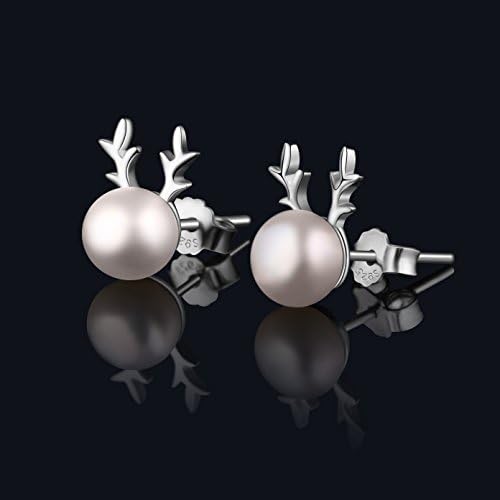 Pearlove, Orecchini Da Donna In Argento Sterling 925, Ipoallergenici, Con Perle D'acqua Dolce, Idea Regalo Per Donne Con Scatola - Foto 4